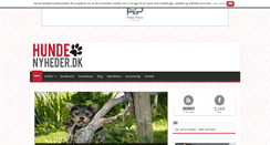 Desktop Screenshot of hundenyheder.dk